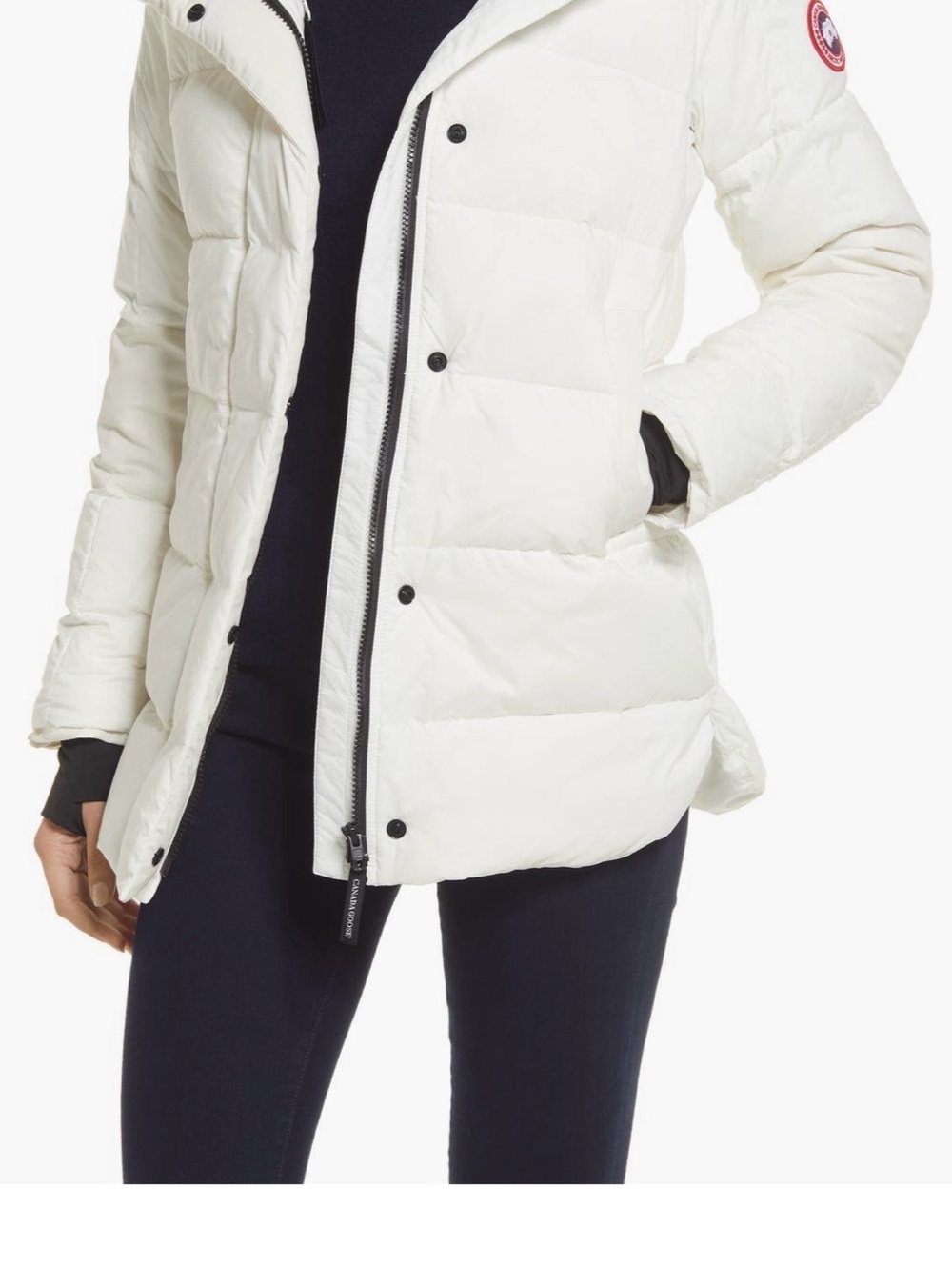Canada Goose Women's ALLISTON
White Down Puffer Jacket S/P